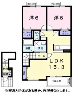 カルムミニョンI【2階】の間取り