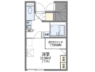 レオパレスエージレス【1階】の間取り