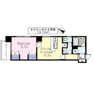 本芝ビル【5階】の間取り