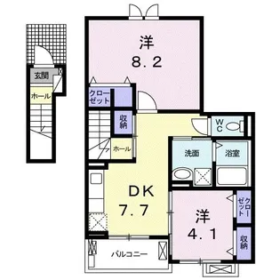 アルカンシエルコリーヌ【2階】の間取り
