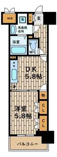 セイシア大拓26【9階】の間取り