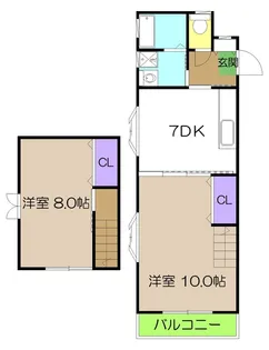 メゾンレーヴ南久万の間取り