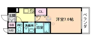comforespa新大阪【9階】の間取り