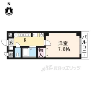ジェルメ行伊【1階】の間取り