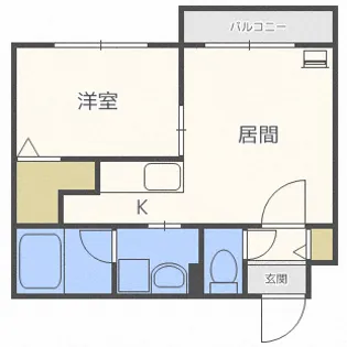 ESQUISSE栄通6【2階】の間取り