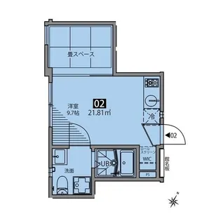 グランエッグス目黒W(グランエッグスメグロダブル)【1階】の間取り