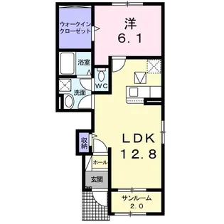 セレノII【1階】の間取り