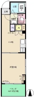 大沢マンション【4階】の間取り