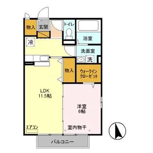 ディアステージII【2階】の間取り