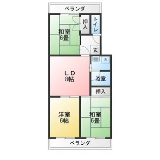 ロゼ湘南【3階】の間取り
