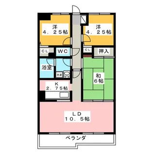 ビラ玉川学園台【2階】の間取り