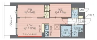 プレジオ西日暮里NORTH【2階】の間取り