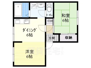 南春日丘ハイツ【2階】の間取り
