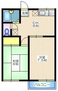 ハイツ加賀【2階】の間取り