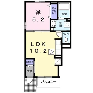 ヴィヴァーチェ【1階】の間取り