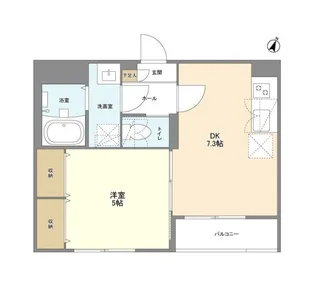 ウェルスクエア幡ヶ谷【2階】の間取り