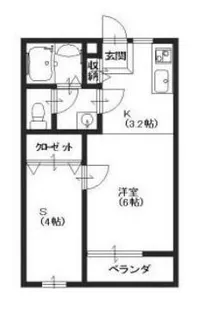 ハイツ藤II A【2階】の間取り