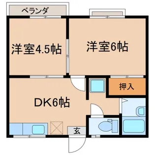 タカコーポクキタ【1階】の間取り