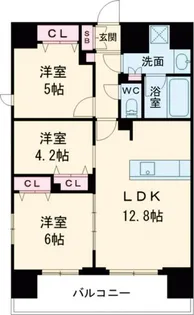 スプランディッド上野North【10階】の間取り