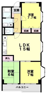 ロイヤルシャトー【3階】の間取り