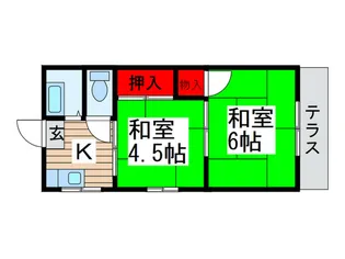 トリデハイツ【1階】の間取り