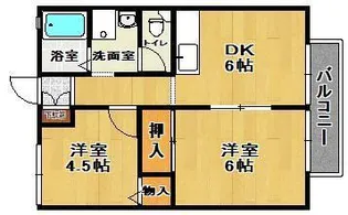 プレジュールFUKUHARA【2階】の間取り