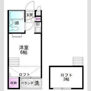 シェルコート伊勢崎【1階】の間取り