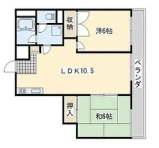 プレアール小瀬【1階】の間取り