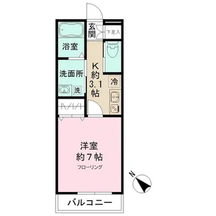 LEO六拾伍番館【1階】の間取り