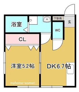 アルシェ【1階】の間取り