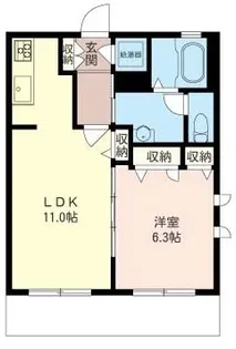 GARDEN STAGE 山法師【3階】の間取り