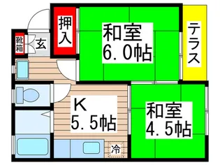 ドミ-ルタカハシ 1【1階】の間取り