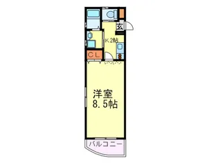 グランヴィア大橋【3階】の間取り