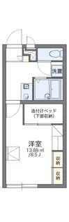 レオパレスクレシア【2階】の間取り