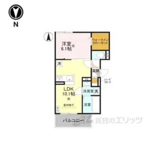 GRAMM西衣手町【2階】の間取り