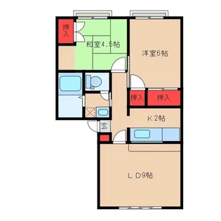 芝橋コーポ【2階】の間取り