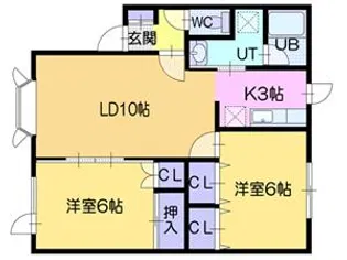パークサイド新栄館【2階】の間取り