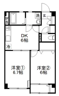 イースト・ノウブル【2階】の間取り