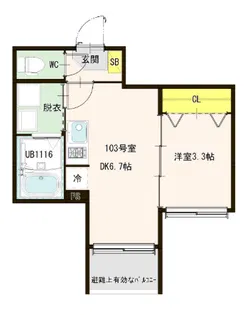 ハーモニーテラス堀切VII【1階】の間取り