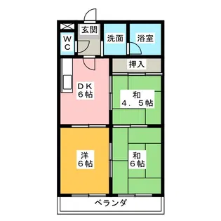 エクセル神戸【4階】の間取り