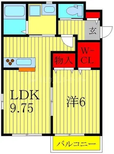 アプレット南流山【1階】の間取り