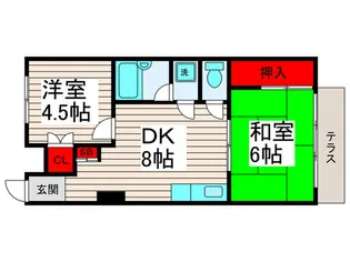 サンポミエール【1階】の間取り