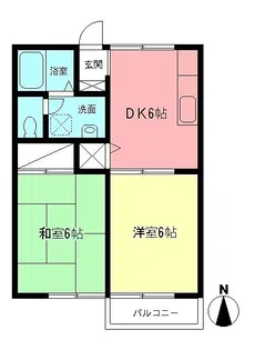ハイツ・メルベーユ【2階】の間取り