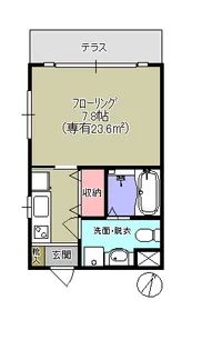 Tsアパートメント【1階】の間取り