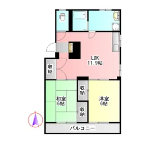K’sマンション【2階】の間取り