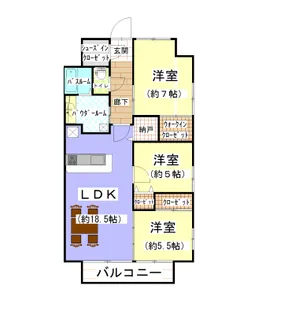 プレミスト小山【12階】の間取り