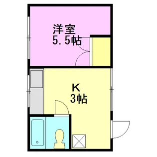 篠原ハイツ【1階】の間取り
