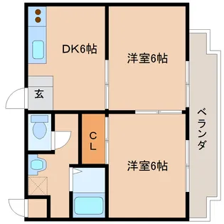 泉ハイツ【3階】の間取り