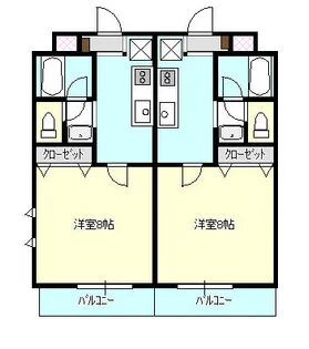 グランシティ黒松【2階】の間取り