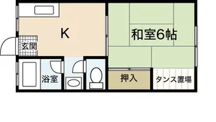 コーポ石崎【1階】の間取り